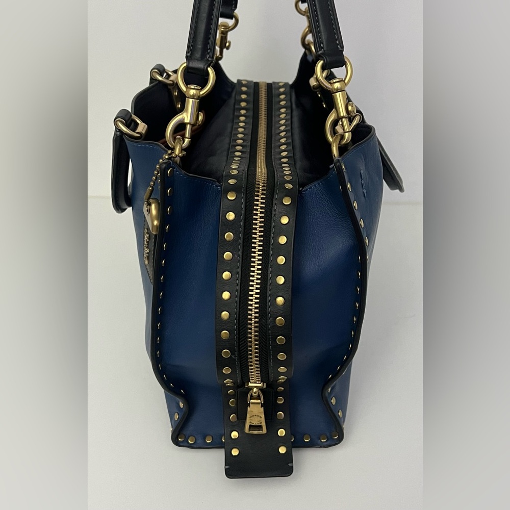 Coach Rogue 30 In Rivets & Wallet Set. Jennifer Lopez Collectors Special Edition - Picture 7 of 14